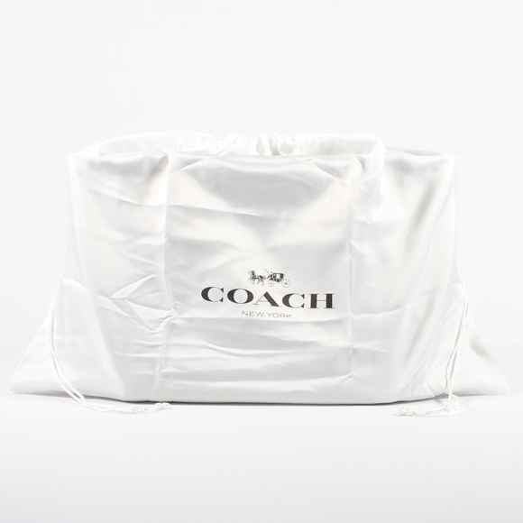 Coach Chain Shoulder Bag Black Leather Tote NEW - Picture 9 of 9